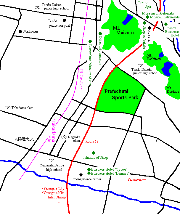 [ Map of Whole Tendo (South) ]
