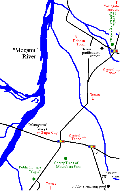 [ Map of Whole Tendo (Northwest) ]