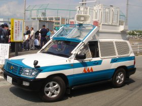 写真：山形県警察機動隊の指揮車