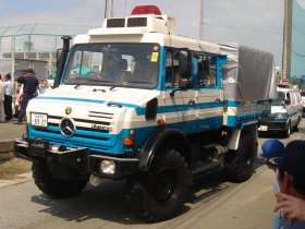 写真：山形県警察機動隊の搬送車