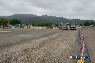写真：山形県総合運動公園の駐車場