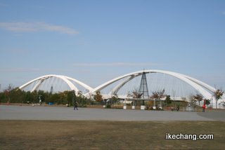 写真：矢作川にかかる豊田大橋（名古屋グランパス対モンテディオ山形）