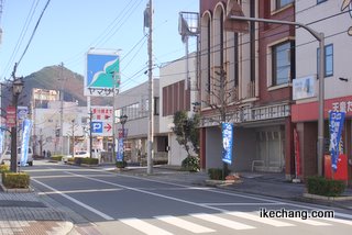 写真：横浜F・マリノスを歓迎するノボリ旗