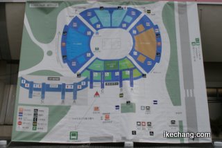 写真：NDスタのイラストマップ（横浜F・マリノス戦）