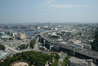写真：横浜マリンタワーから南方へ（横浜F・マリノス対モンテディオ山形）
