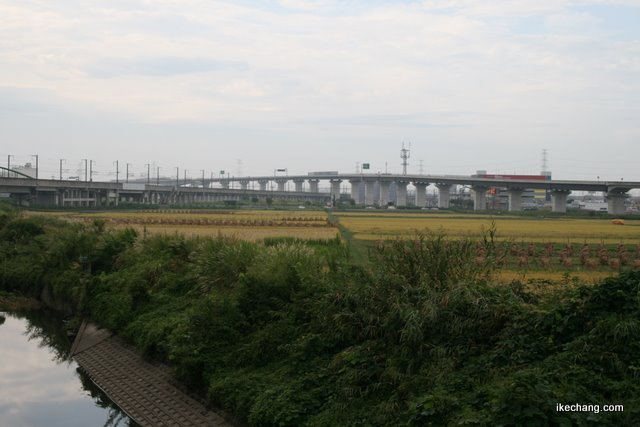 写真：八幡崎橋から南を望む（ベガルタ仙台vs.モンテディオ山形）