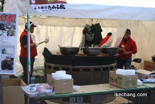 写真：いも煮の大鍋（FC東京vs.モンテディオ山形）