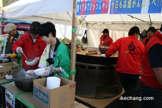 写真：いも煮の販売ブース（FC東京vs.モンテディオ山形）