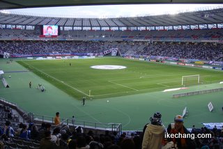 写真：ビジターエリアからの眺め（FC東京vs.モンテディオ山形）