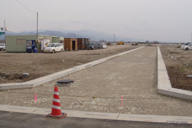 写真：工事後の区画道路（芳賀土地区画整理事業）