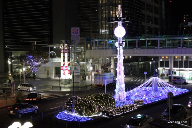 写真：豊田市駅前のイルミネーション（名古屋グランパス×モンテディオ山形）