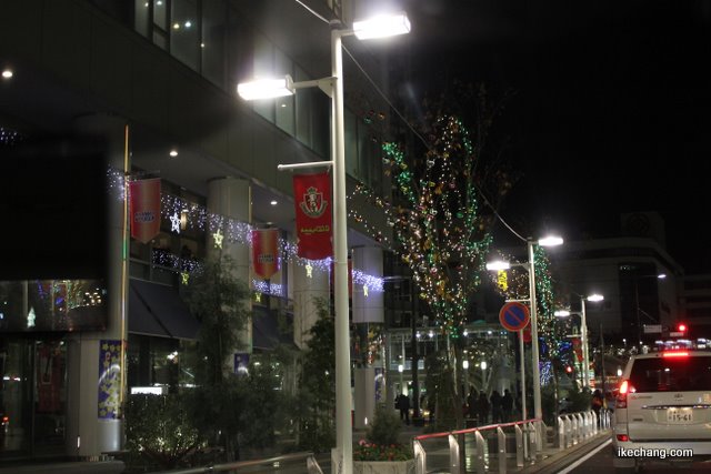 写真：豊田市駅前通りのイルミネーション（名古屋グランパス×モンテディオ山形）