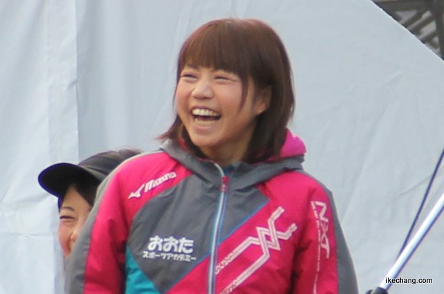 写真：中里麗美さん（天童ラ・フランスマラソン2014）