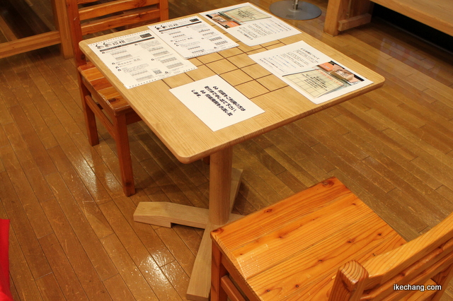 写真：テーブル型の６６将棋盤