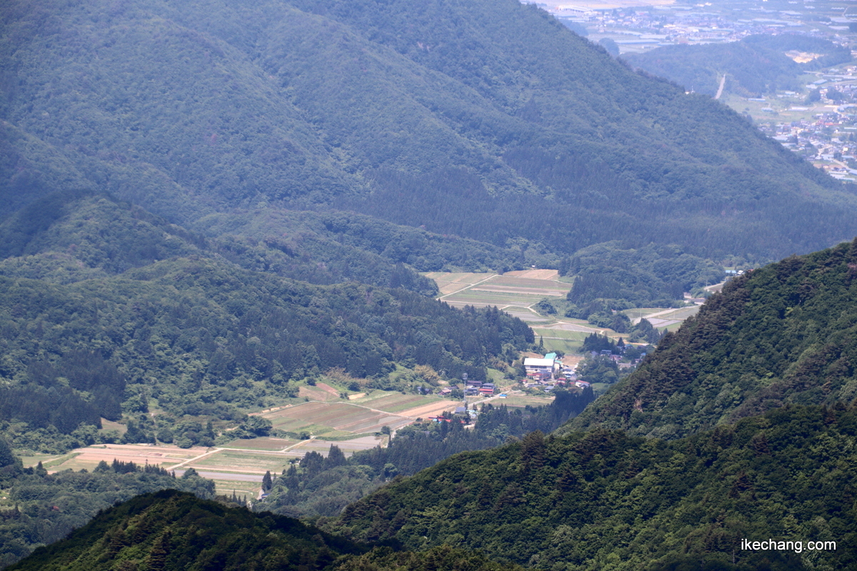 写真：面白山から眺めた田麦野