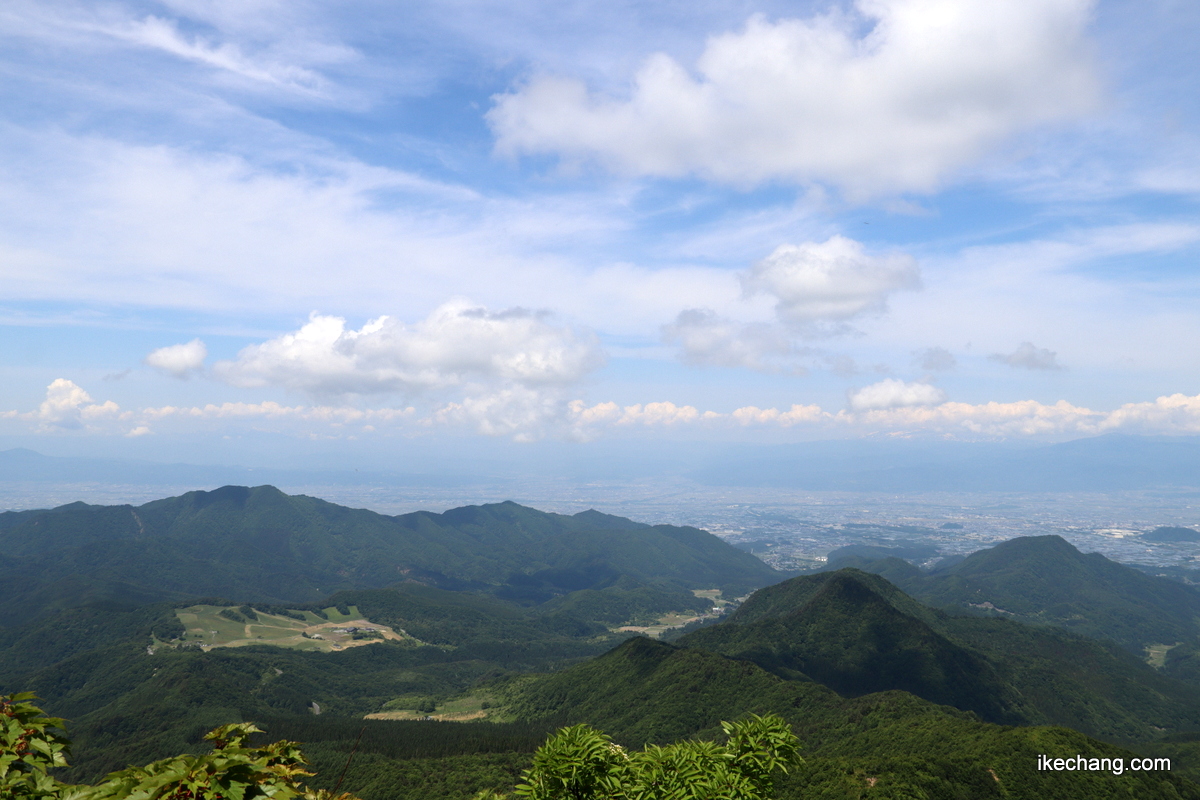 写真：面白山から眺めた天童高原