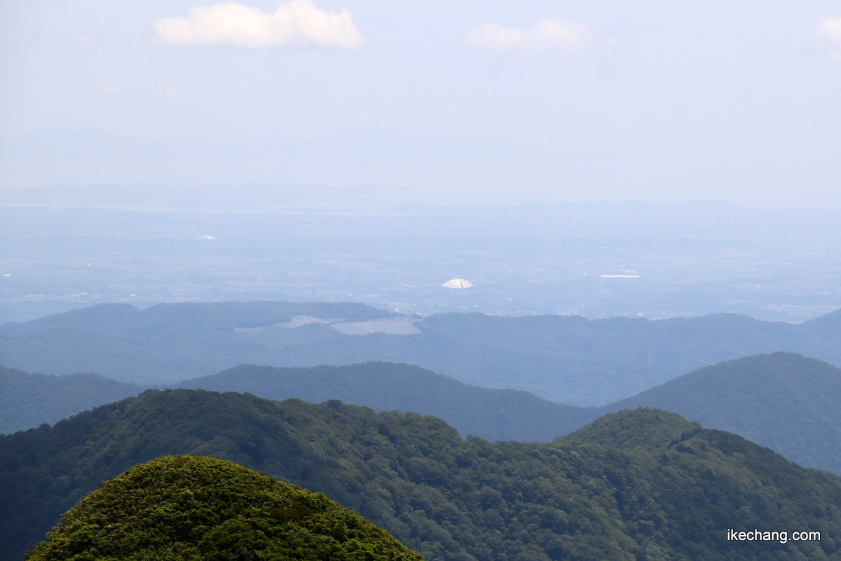 写真：面白山山頂から眺めた仙台市方面