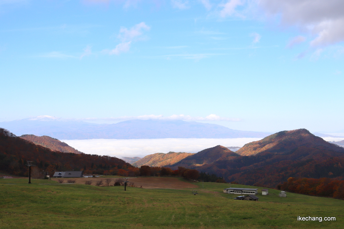 写真：天童高原キャンプ場から見た雲海