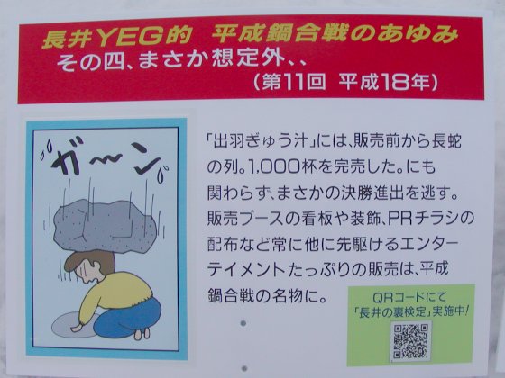 写真：長井商工会議所青年部のPR看板(4)